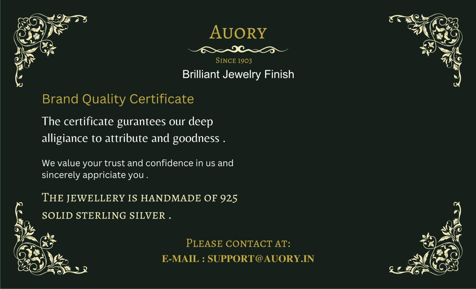 "Authenticity Assured: Obtain a Certificate of Authenticity for Your Jewelry with Confidence" - Auory