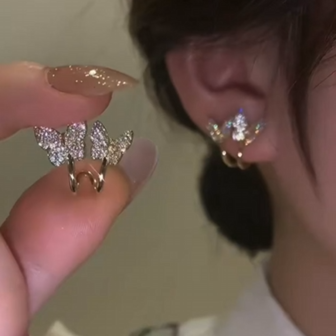 925 sterling silver elegant butterfly earring AUS-990
