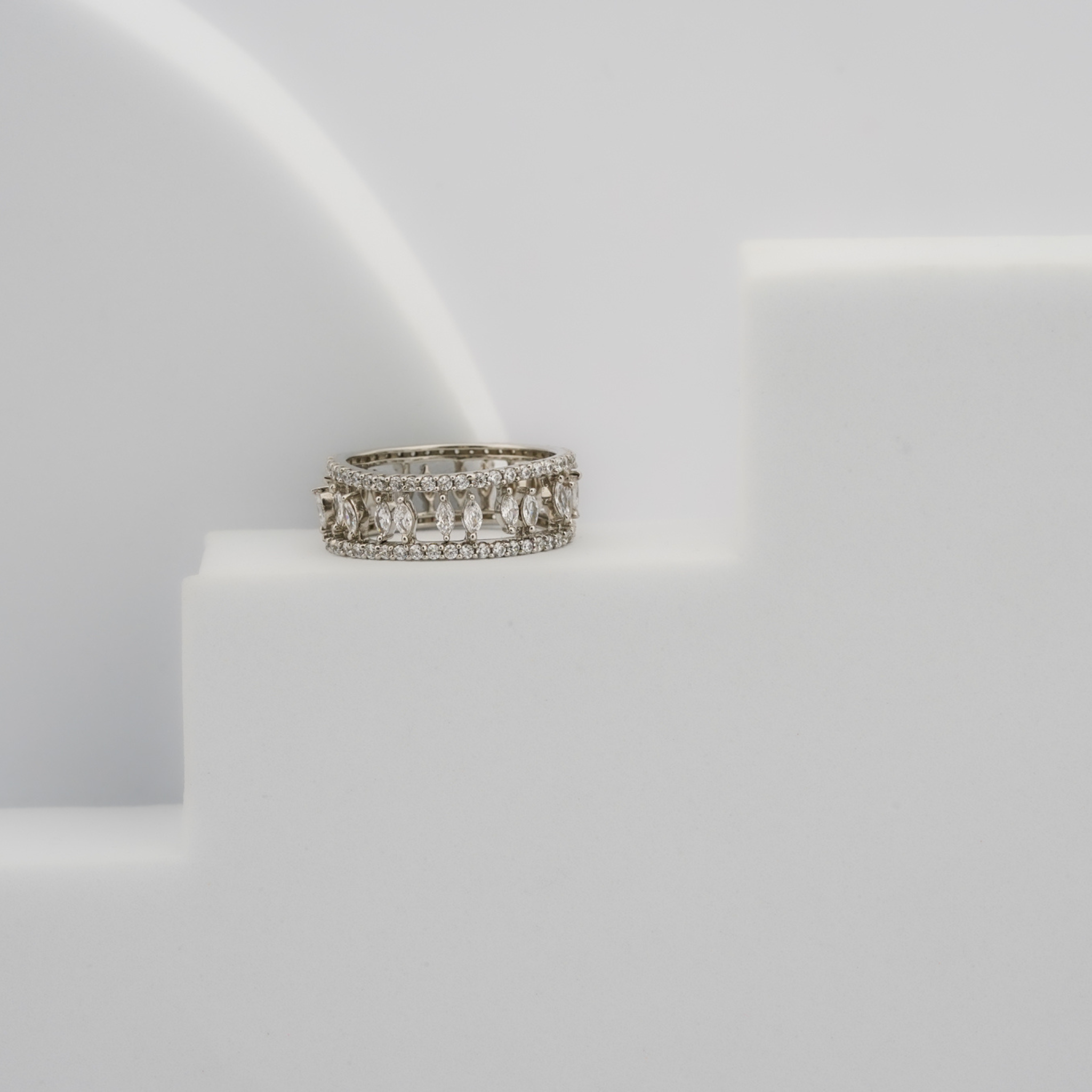 Majestic Crown Stackable  Ring