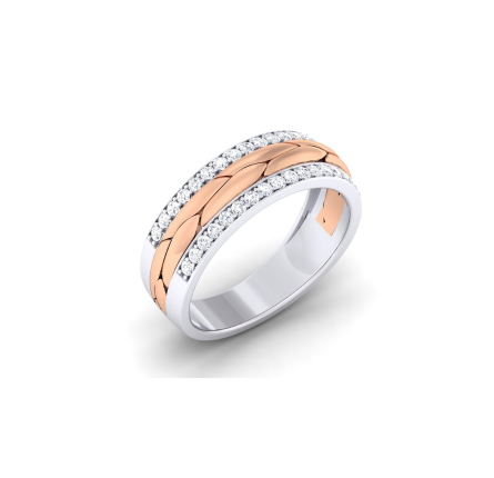 Stackable White Gold Silver Eternity Ring For Woman