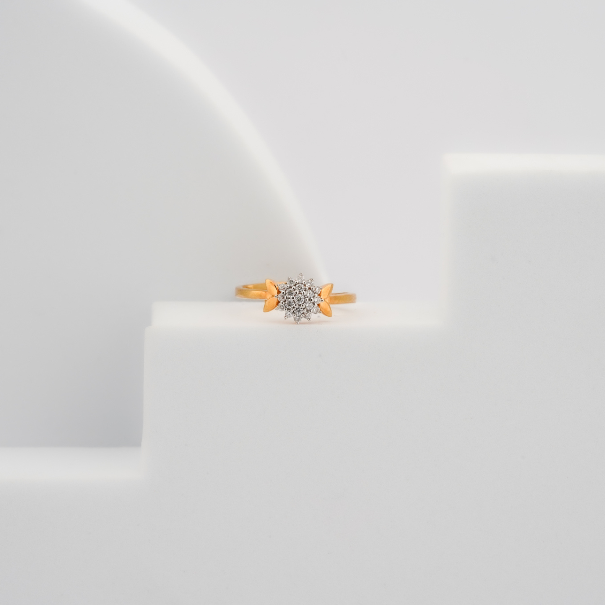 18Kt Gold Plated Flower Bloom Ring