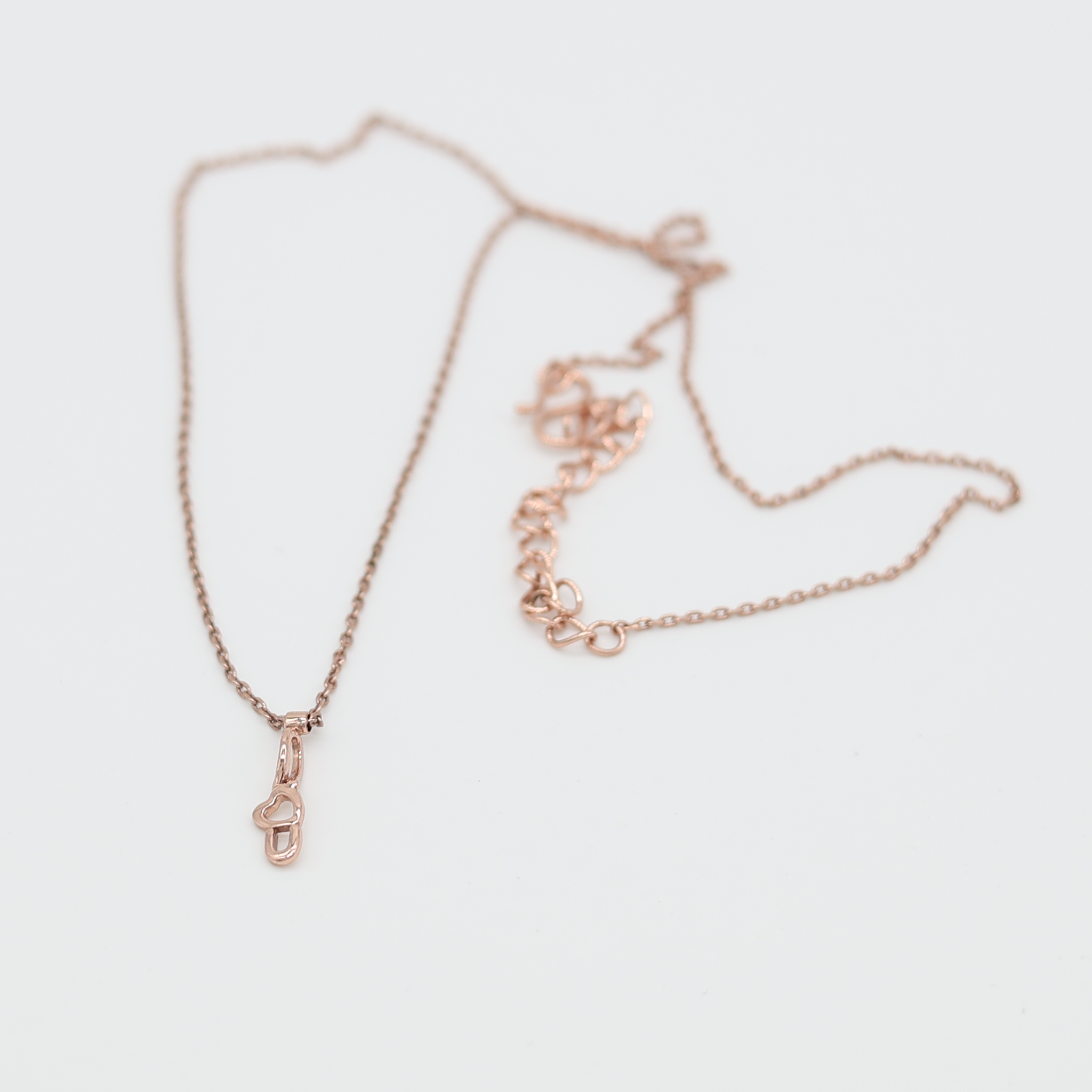 Silver Charming Adjustable Love U Rose Gold Pendant For Women