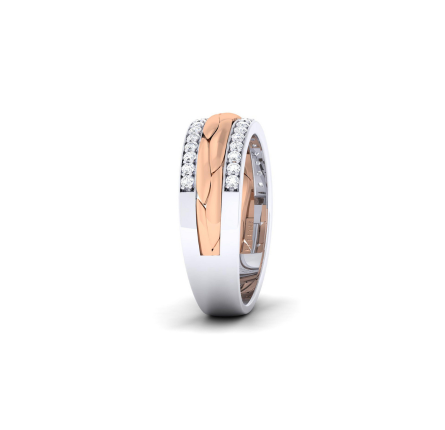 Stackable White Gold Silver Eternity Ring For Woman