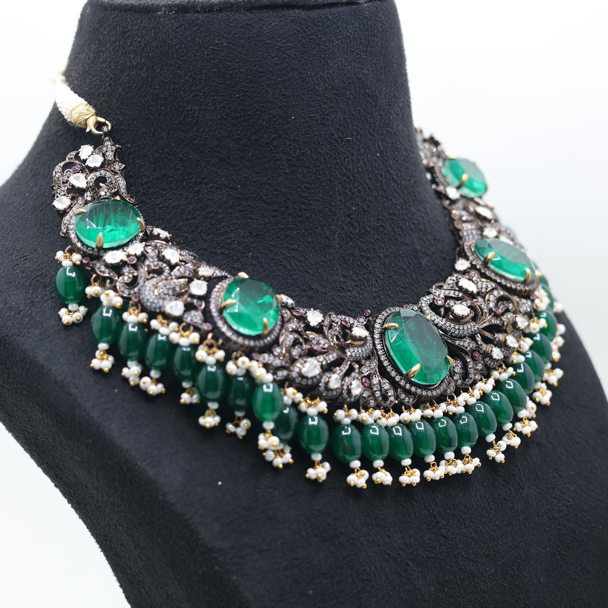 Antique Plated Vintage Kundan Necklace For Women