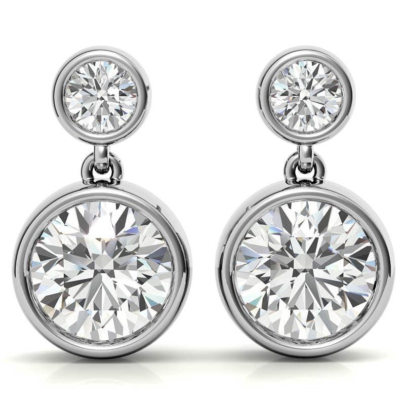 925 Sterling Silver Adornment Solitaire Earring AUS-577 - Auory