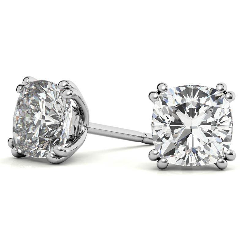 925 Sterling Silver Brilliance Solitaire Earring AUS-553 - Auory