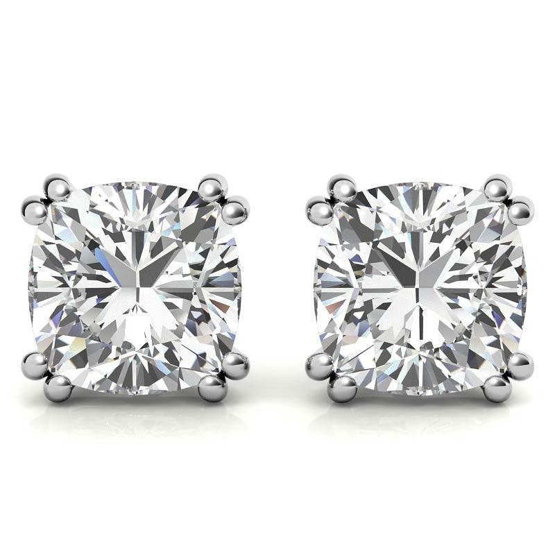 925 Sterling Silver Brilliance Solitaire Earring AUS-553 - Auory