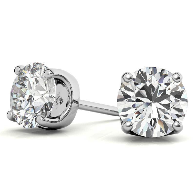 925 Sterling Silver Dainty Solitaire Earring AUS-562 - Auory