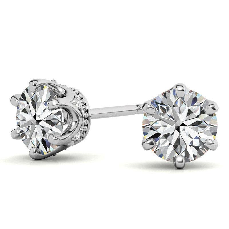 925 Sterling Silver Effortless Glamour: Solitaire Dangle Earring - Auory