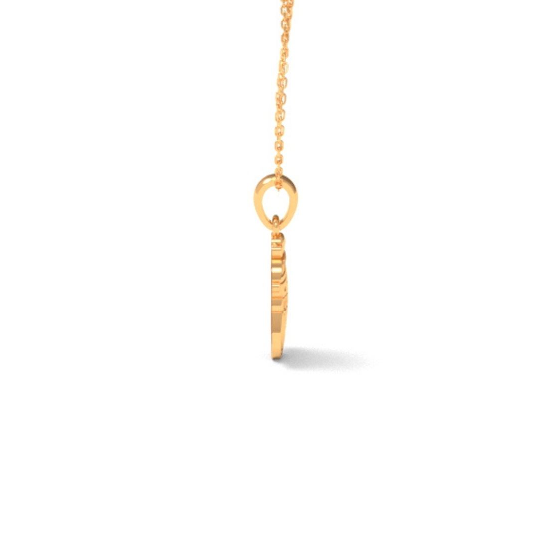 925 Sterling gold Queen Kid's Pendant - Auory