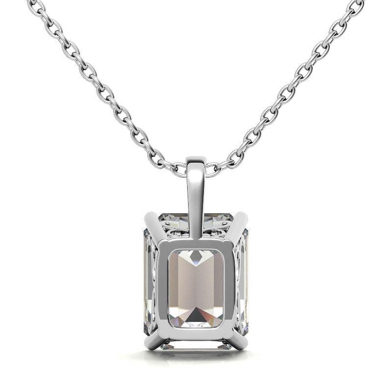 925 Sterling Silver Graceful Solitaire Pendant AUS-652 - Auory