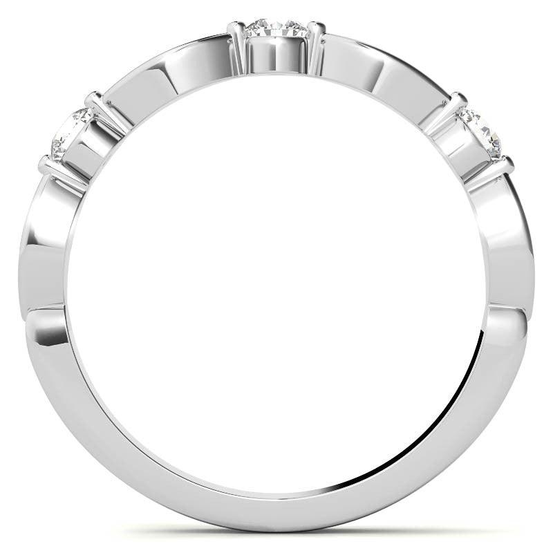 925 Sterling Silver "Modern Glamour" Women's Band - Auory