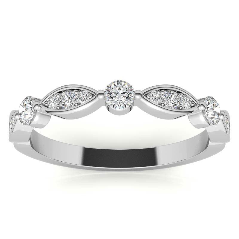 925 Sterling Silver "Modern Glamour" Women's Band - Auory