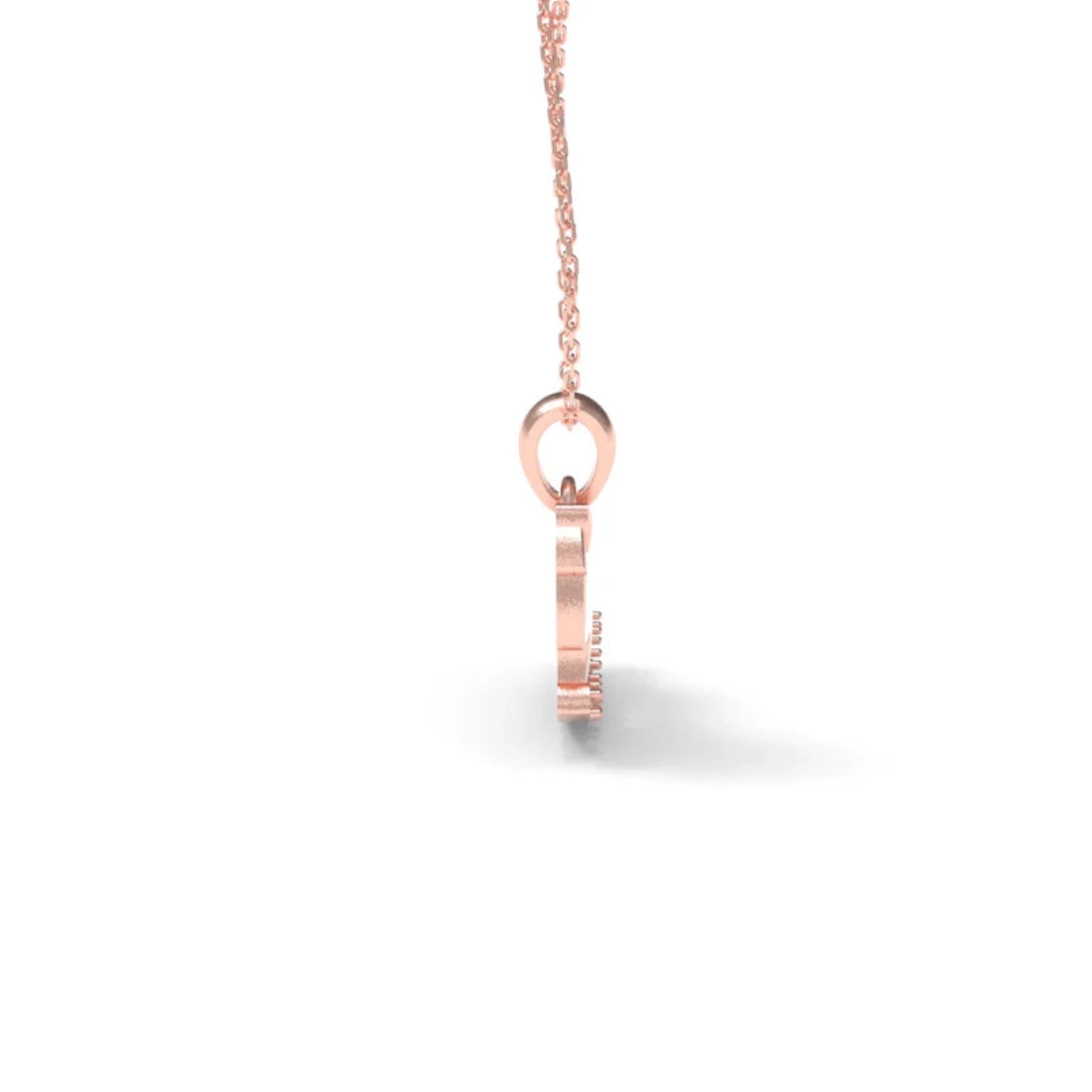 Silver Unicorn Rose Gold Pendant For Kids