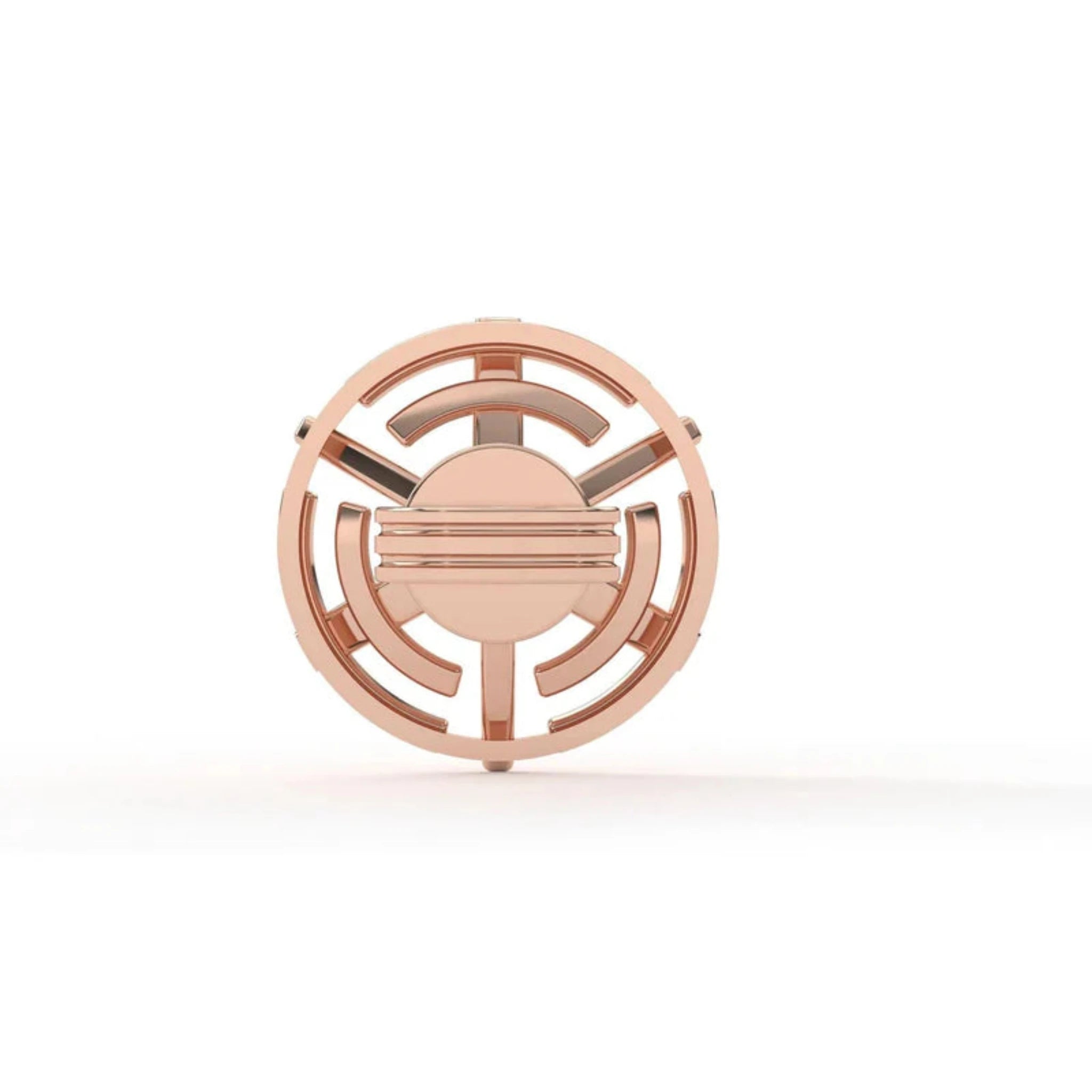 Rose Gold Adjustable Silver Geometric Round Stud Earrings For Woman