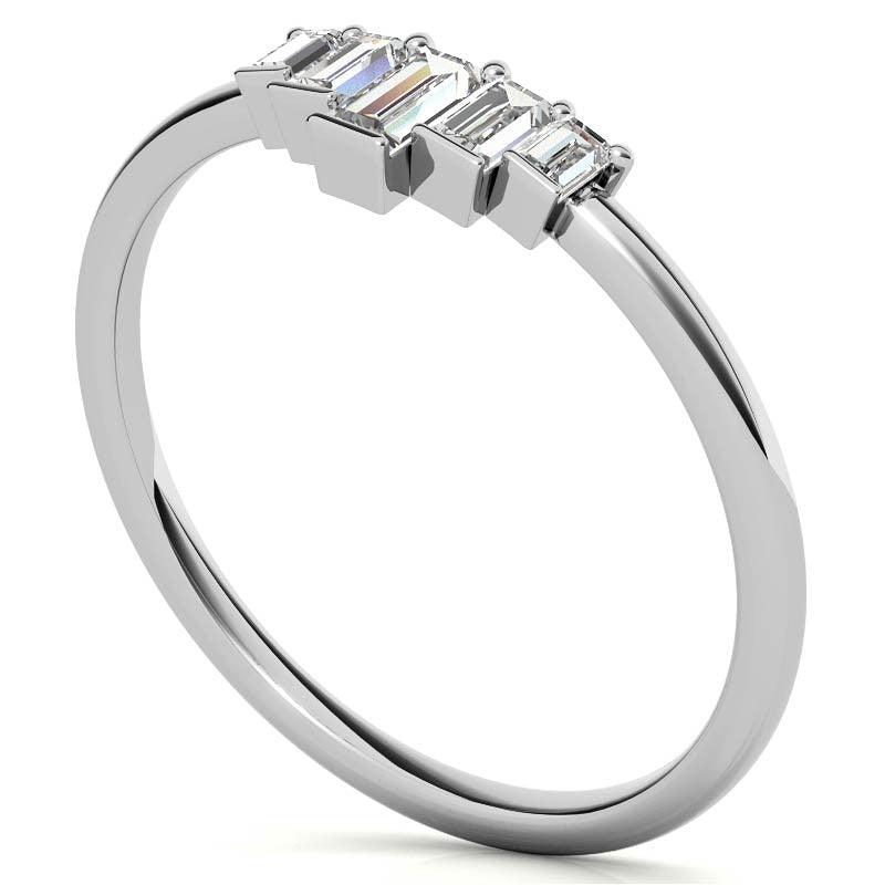 925 Sterling Silver "Seven Marquise Wonders" Women's Band - Auory