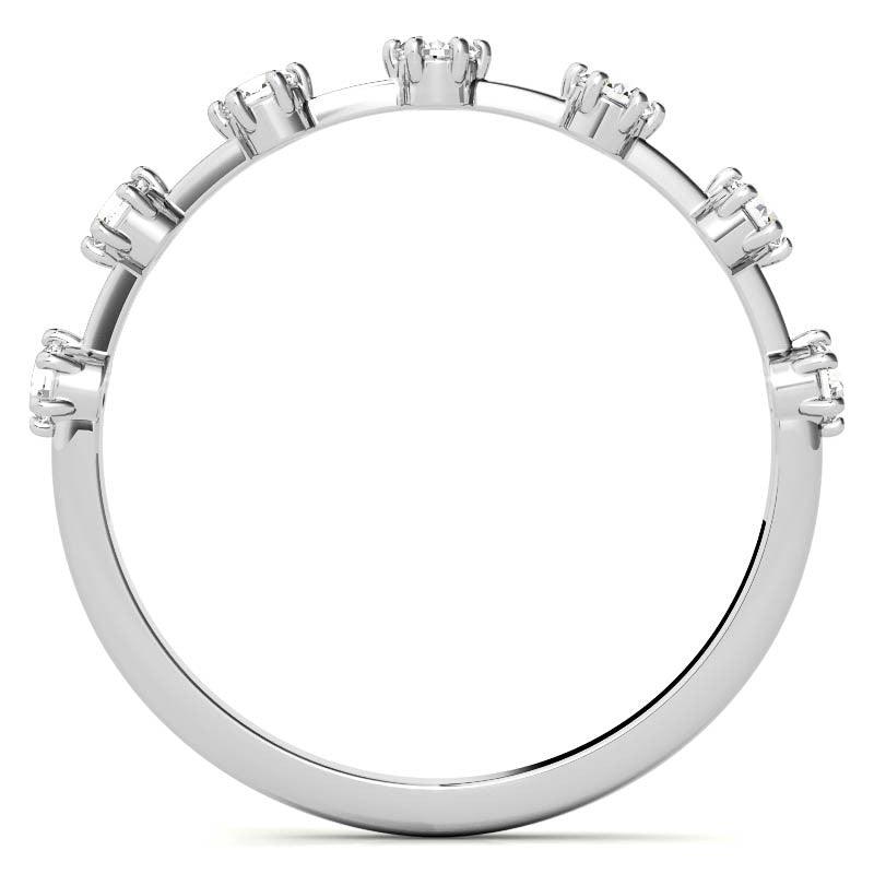 925 Sterling Silver "Seven Times the Brilliance" Women's Band - Auory