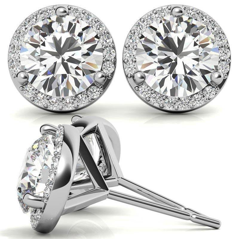 925 Sterling Silver Twinkles Solitaire Earring AUS-560 - Auory