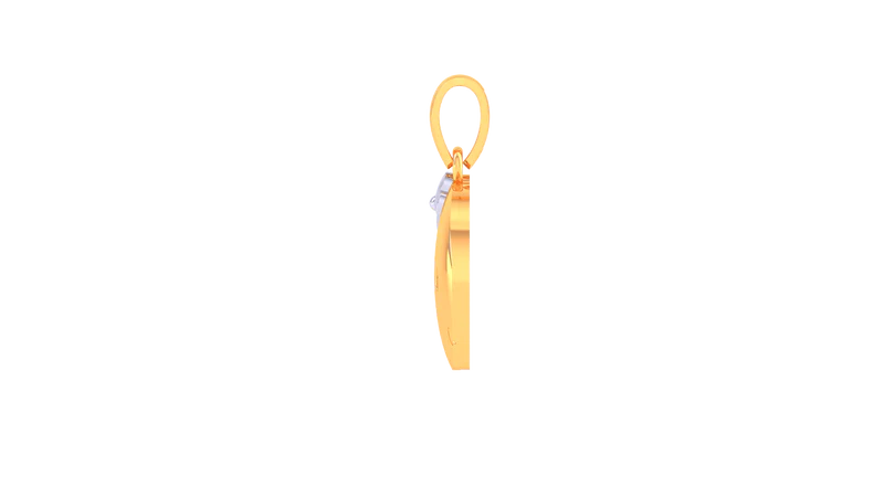 Cute Whale Yellow Gold Silver Sea-Inspired Pendant For Kids