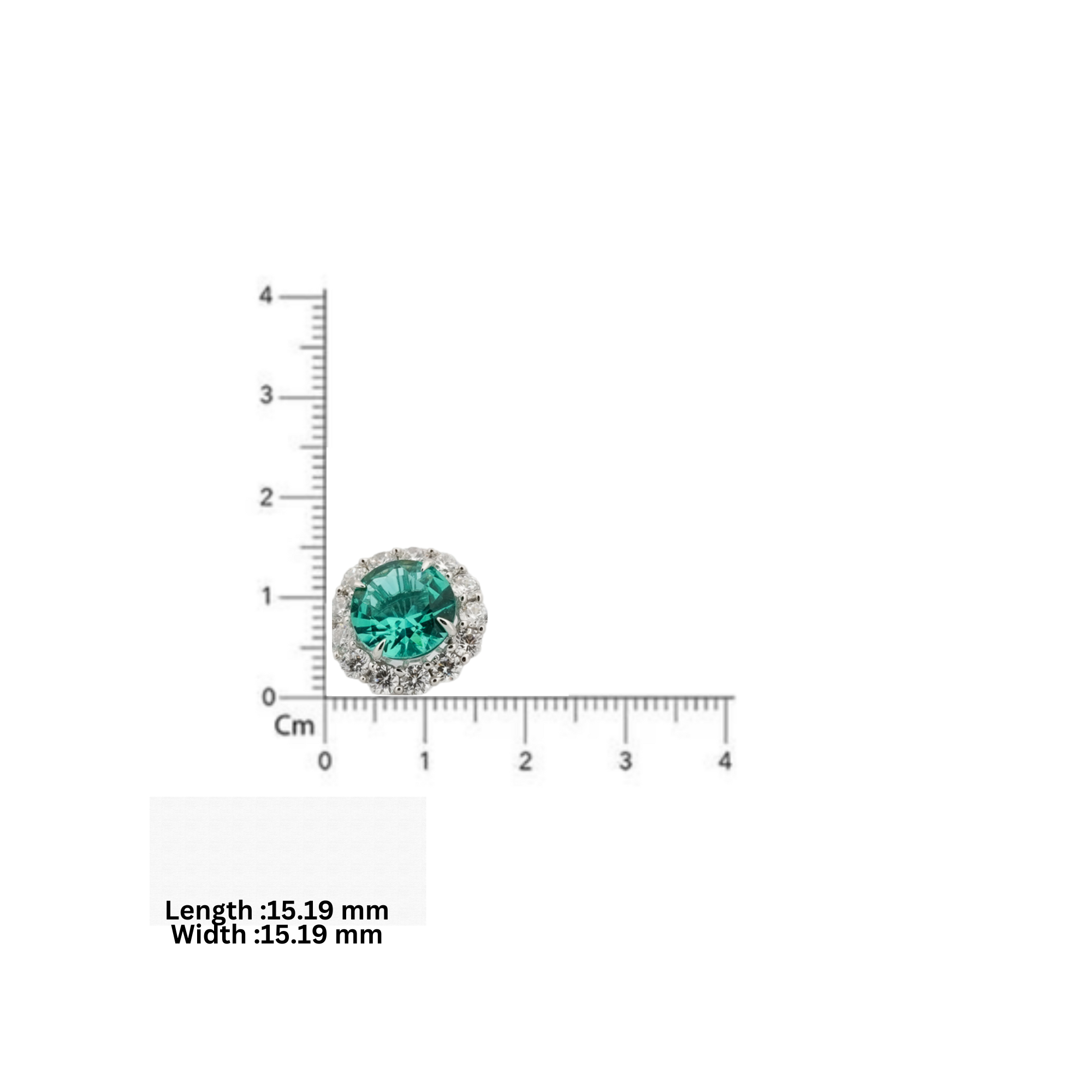 Aqua Spark Stud Earrings