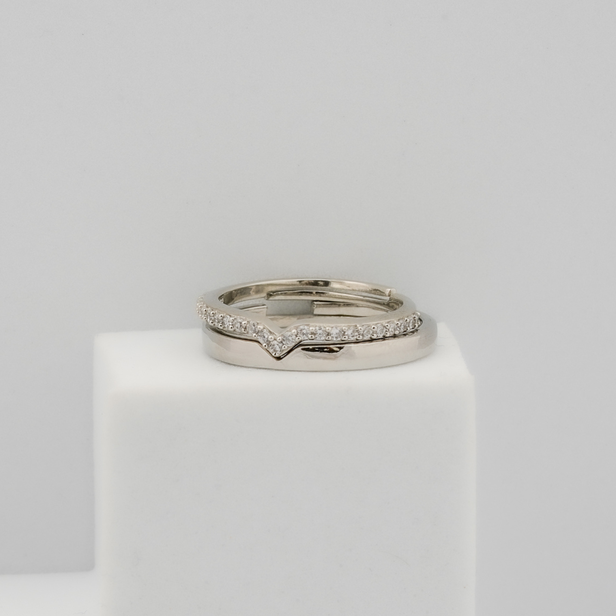 Enchanted Harmony Adjustable Couple Ring