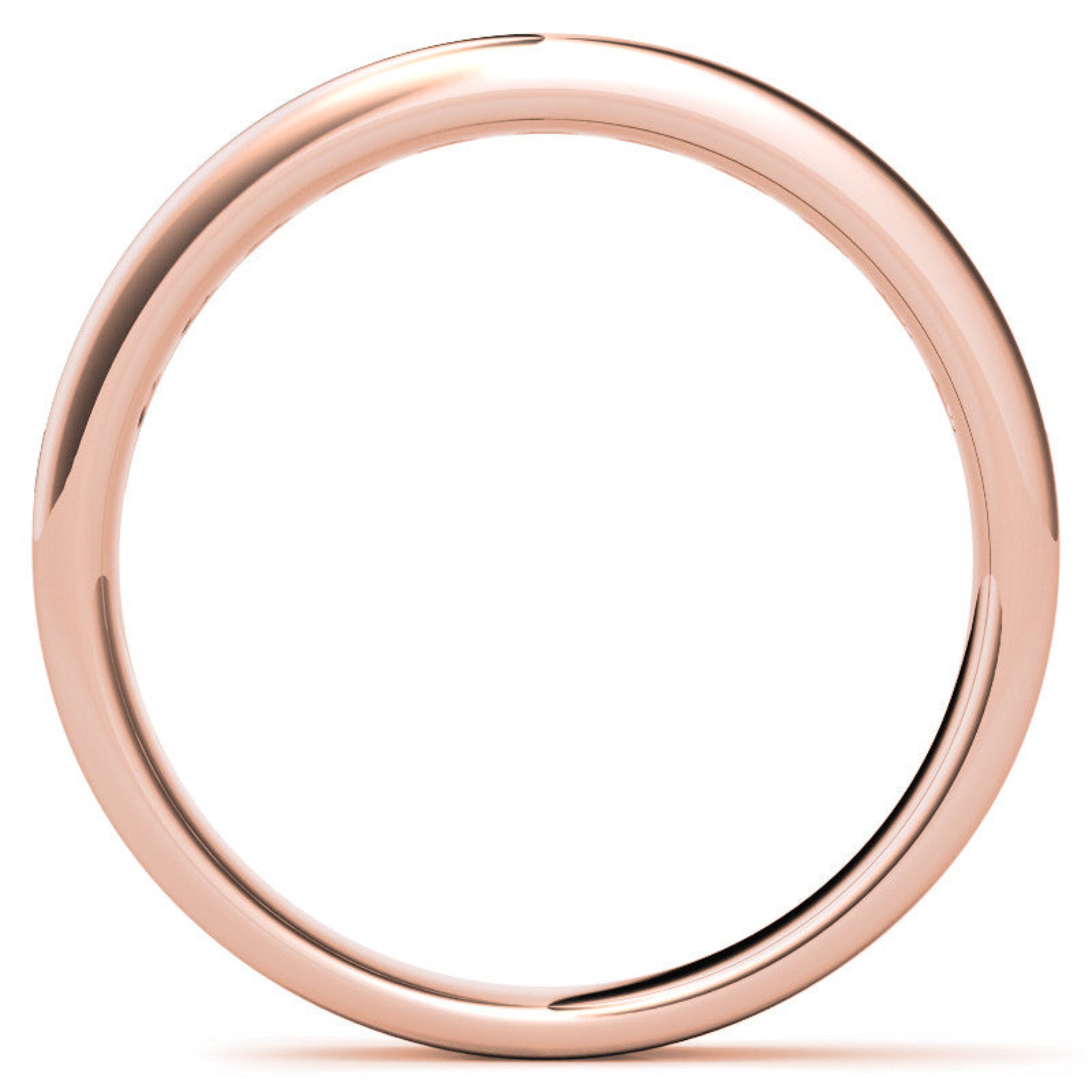 Rose Gold Silver Thin Channel-Set Adjustable Radiant Round Diamond Sleek Ring For Woman