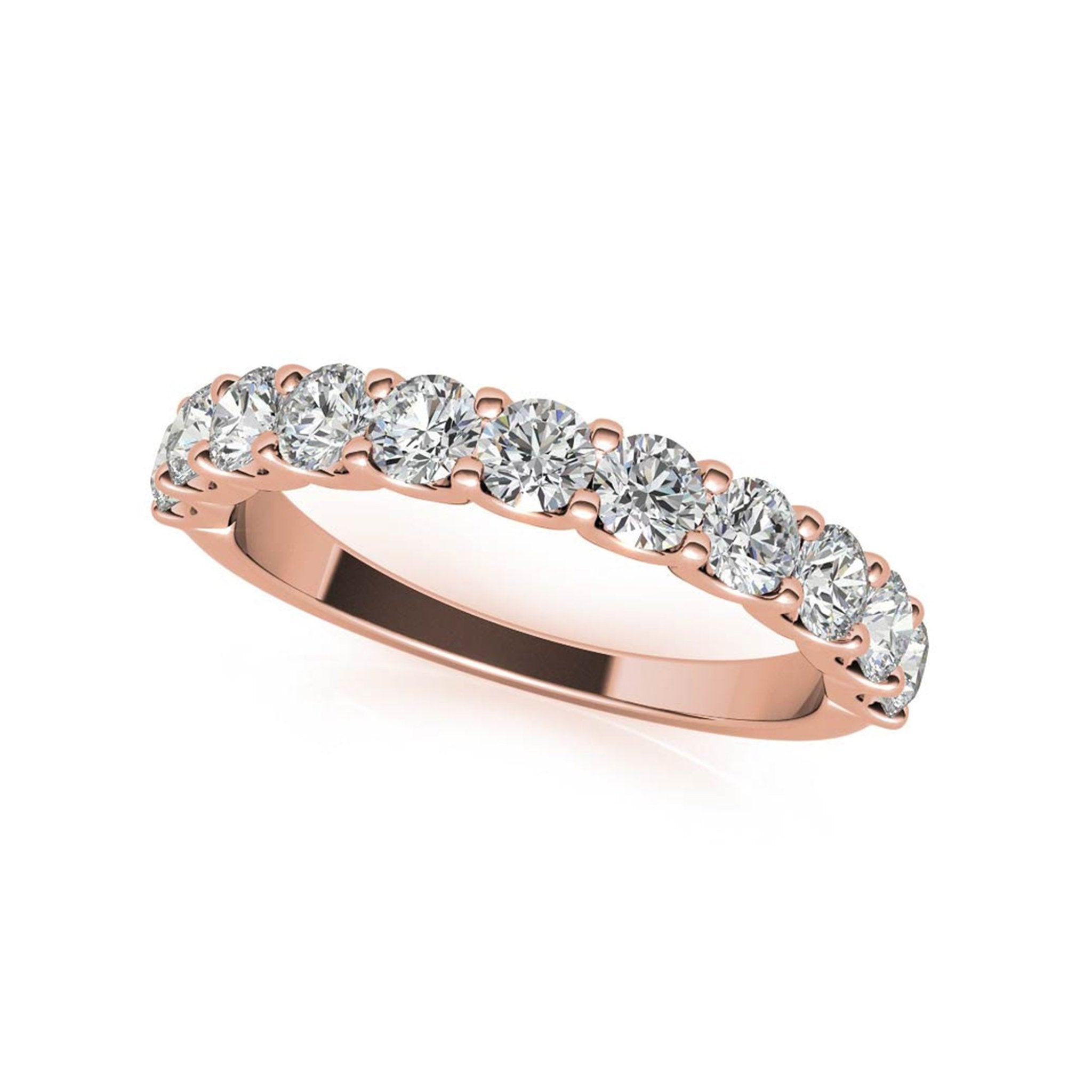 Rose Gold Silver Stunning Adjustable Half Circle Eternity Band For Women