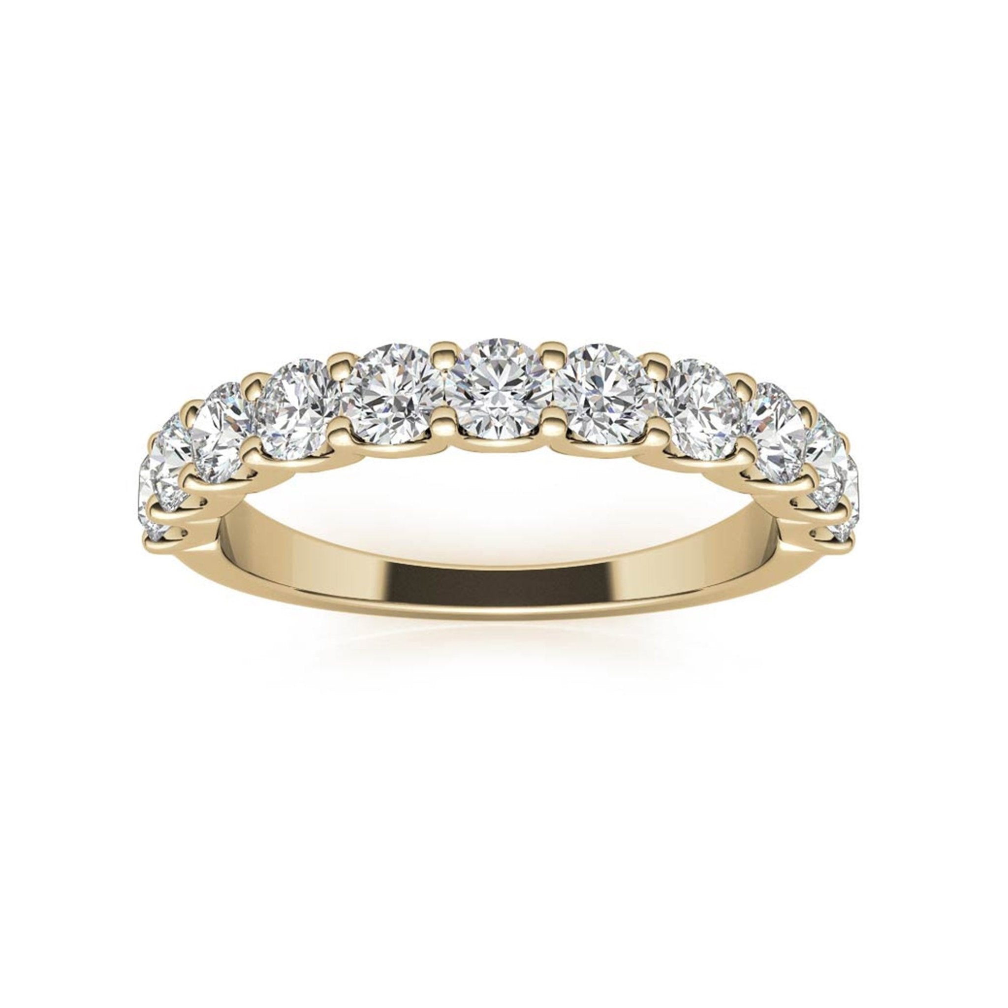 Yellow Gold Silver Adorable Adjustable Half Eternity Band For Women