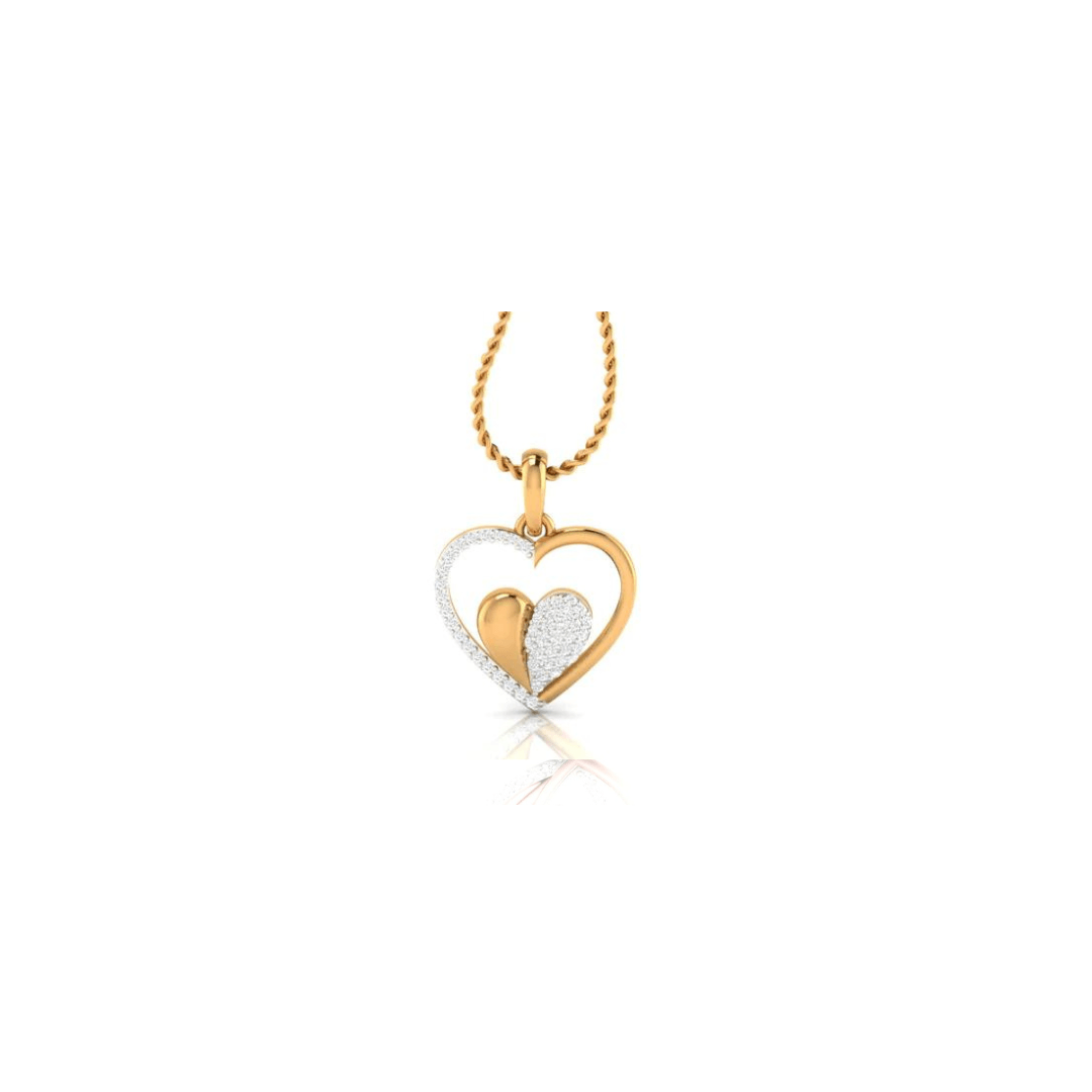 Auory 925 Sterling Silver Heart Pendant AUPH-07 - Auory