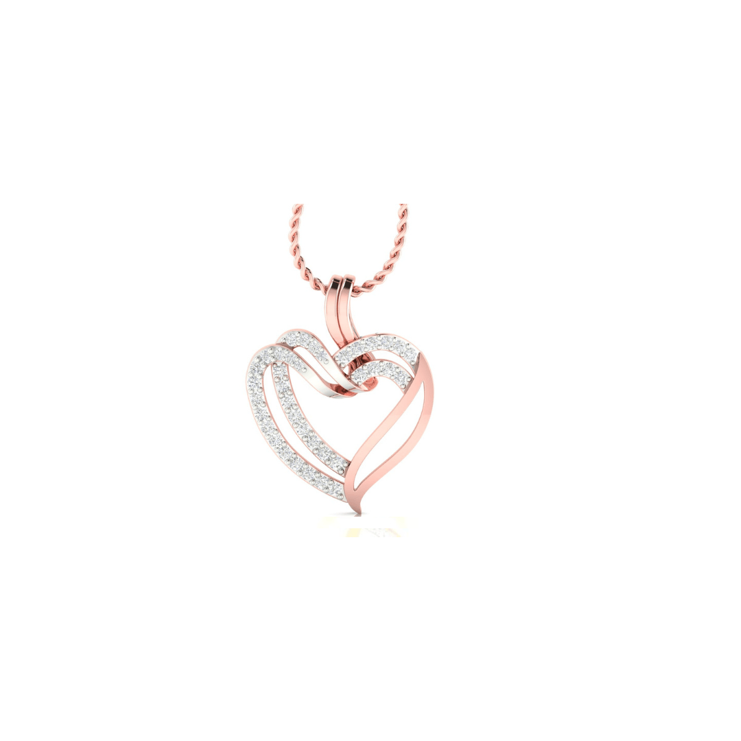 Auory 925 Sterling Silver Heart Pendant AUPH-14 - Auory