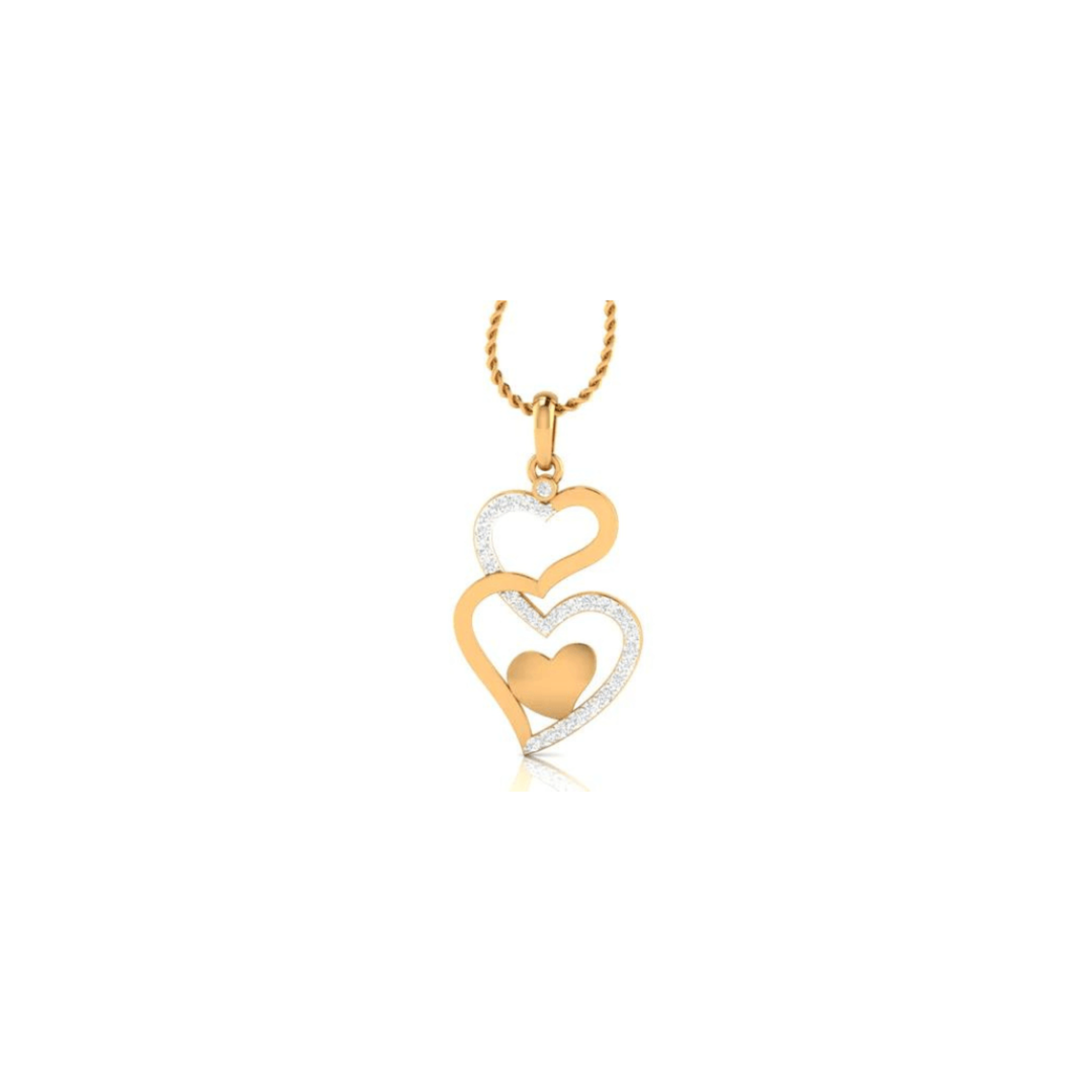 Auory 925 Sterling Silver Heart Pendant AUPH-18 - Auory