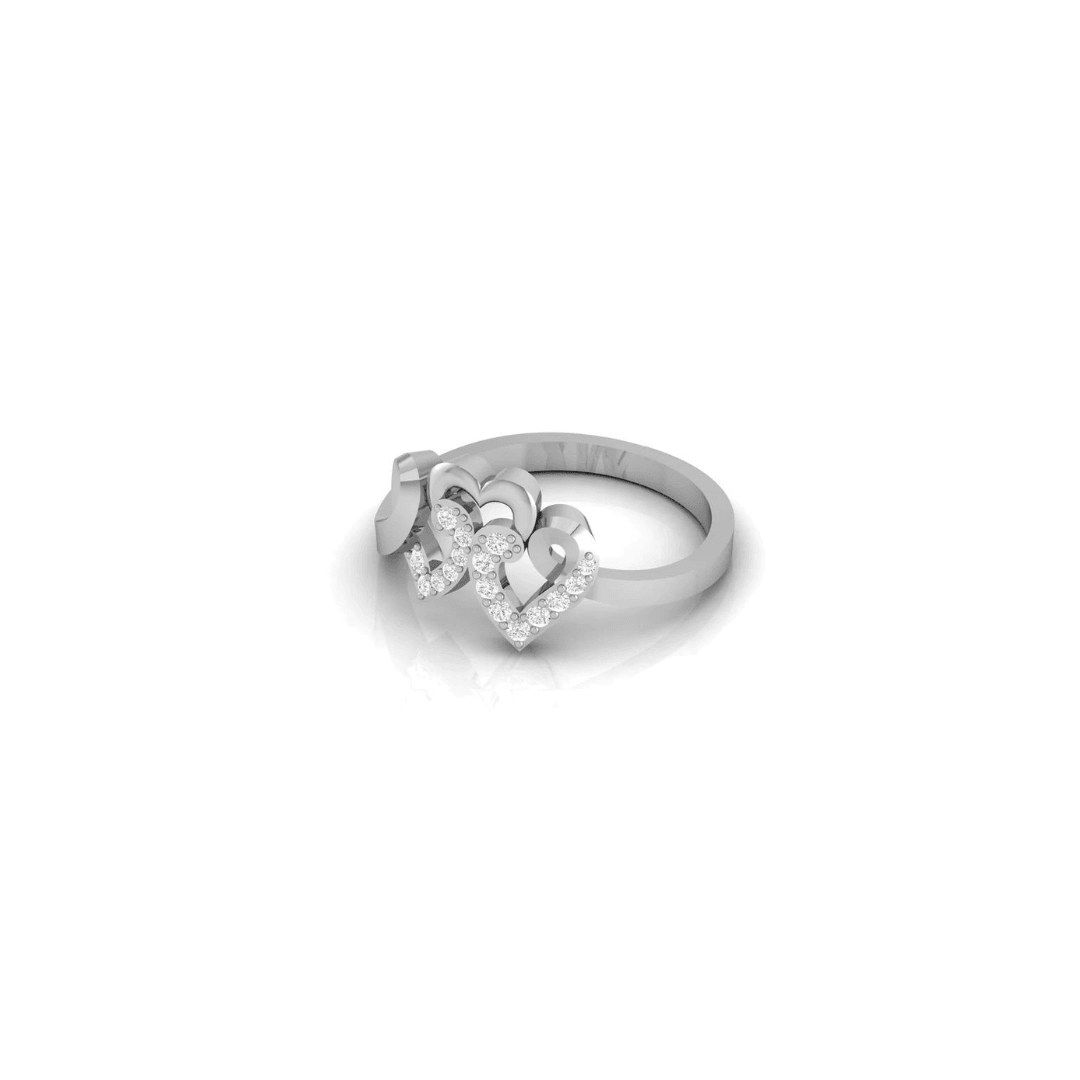 Auory 925 Sterling Silver Heart Ring AUPR-208 - Auory