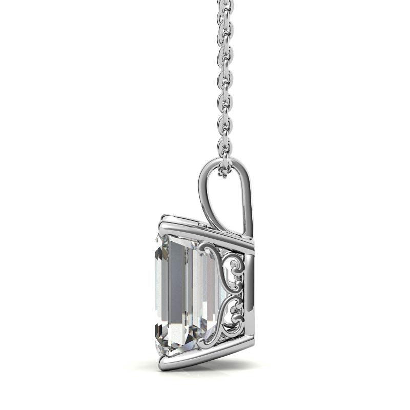 925 Sterling Silver Gleaming Rectangle Solitaire Set of earrings and Pendant