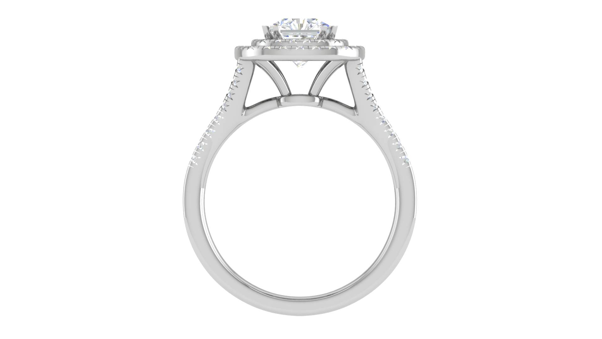 Captivating Embrace: Dazzling Solitaire 925 Sterling Silver Bridal Ring AUS-79 - Auory