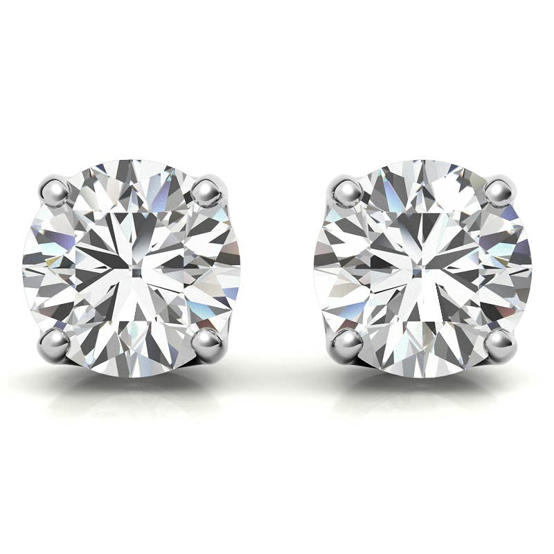 925 Sterling Silver Circle of Elegance Solitaire Earring AUS-562