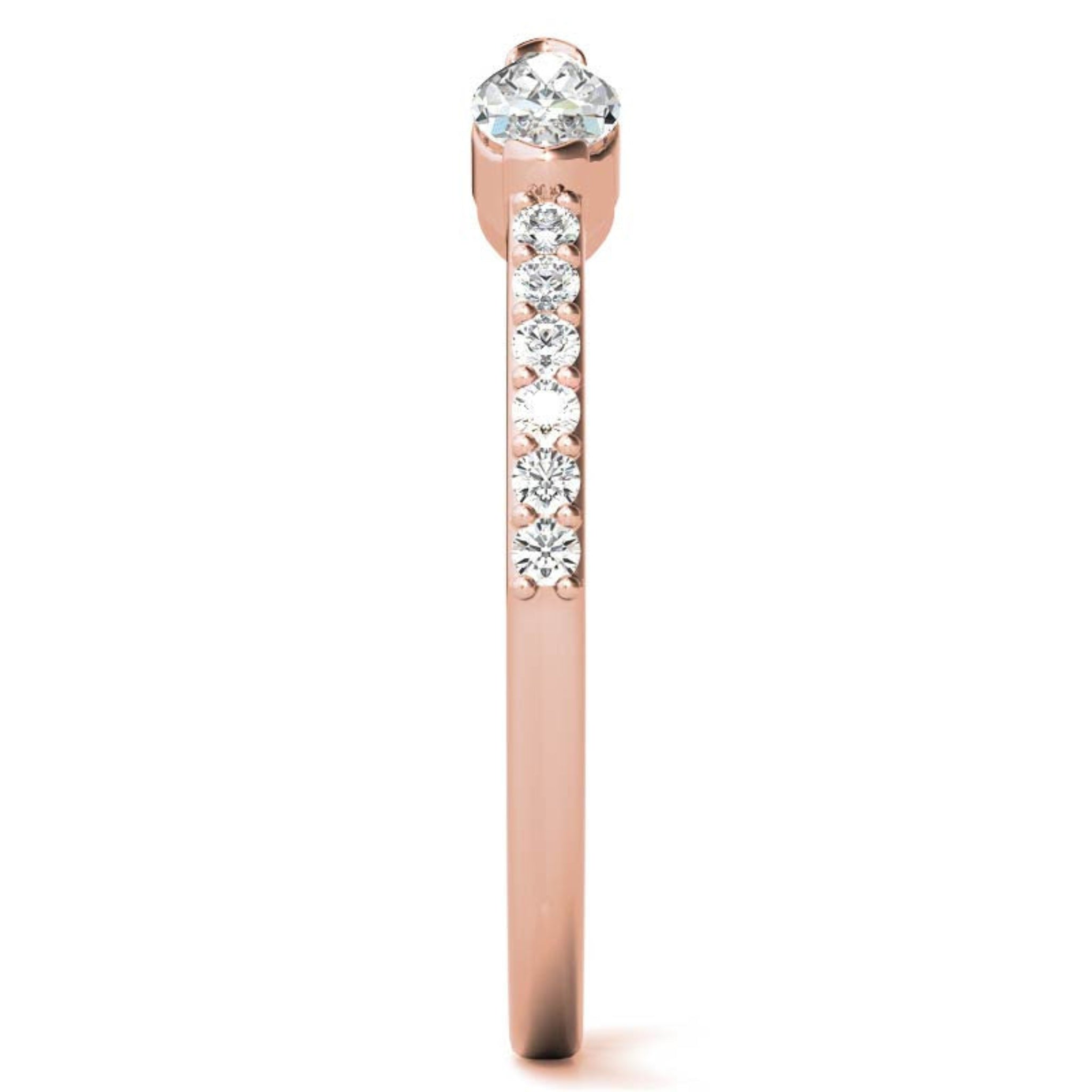 Rose Gold Silver Split-Open Ended Adjustable Dazzling Marquise Ring For Woman