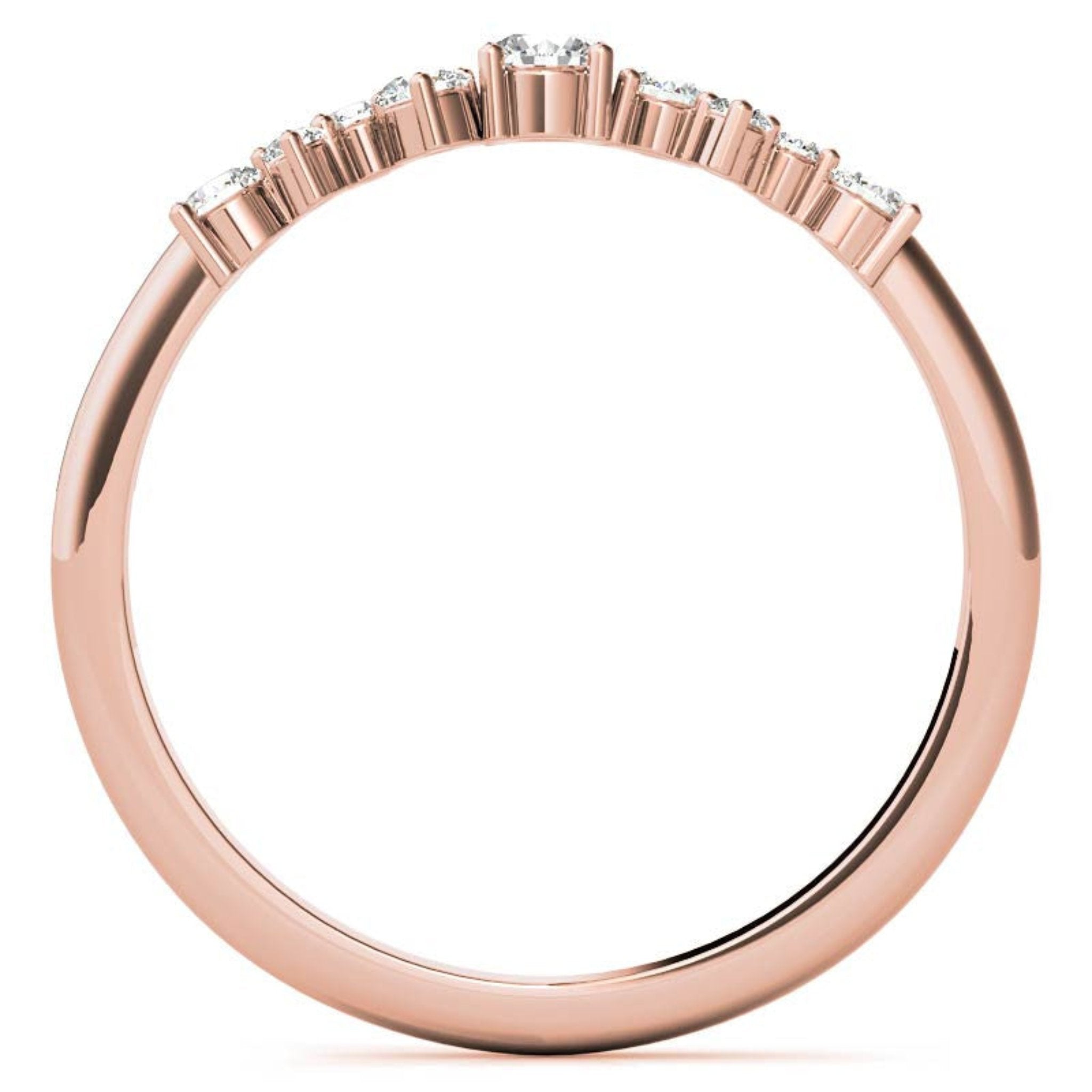 Rose Gold Silver Unique Cluster Adjustable Cascading Miracle Ring For Woman