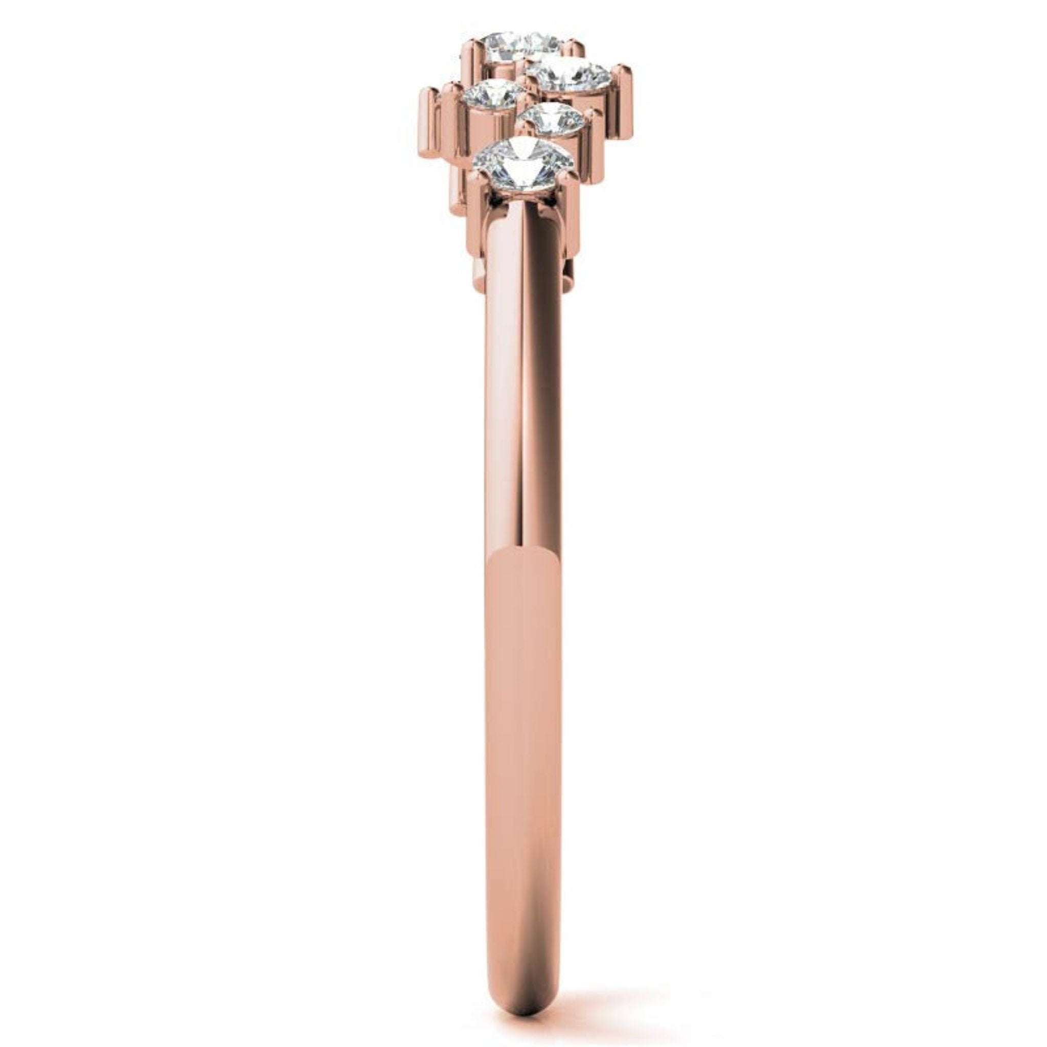 Rose Gold Silver Unique Cluster Adjustable Cascading Miracle Ring For Woman