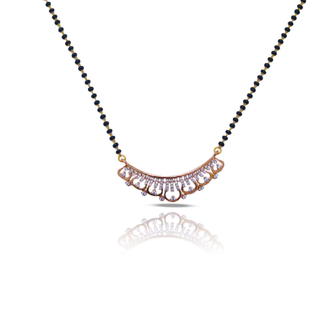 Rose Gold Plated Eternal Love Mangal Sutra