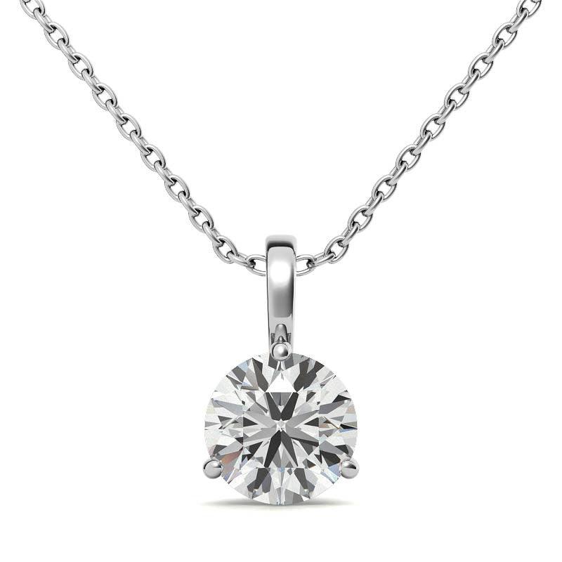 925-sterling-silver-elegance-solitaire-pendant-aus-652 - Auory