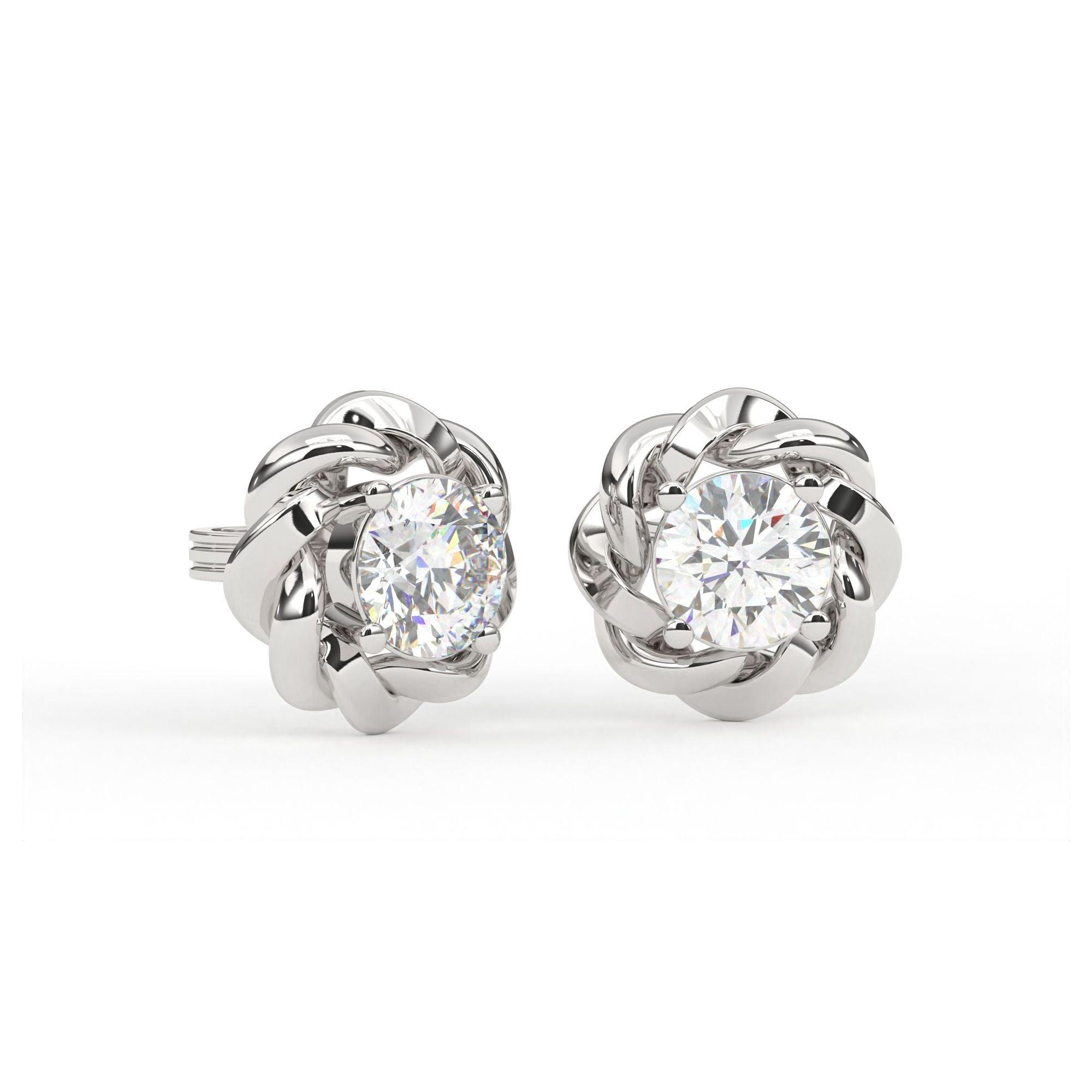 Auory 925 Sterling Silver Round Earring AUPE-308 - Auory