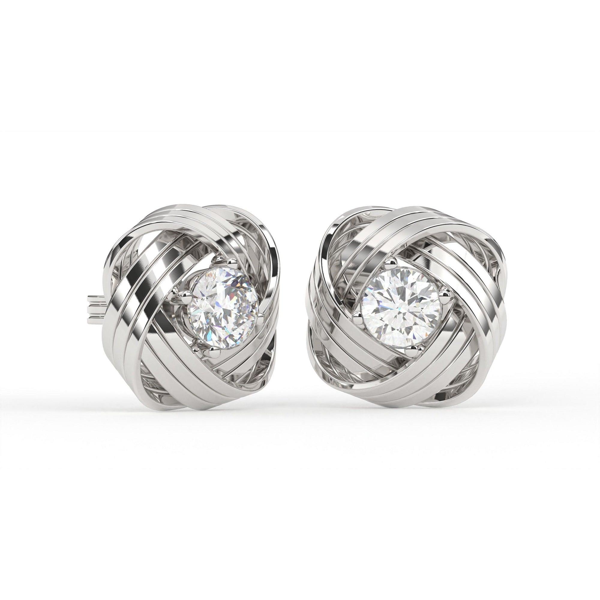 Auory 925 Sterling Silver Round Earring AUPE-311 - Auory