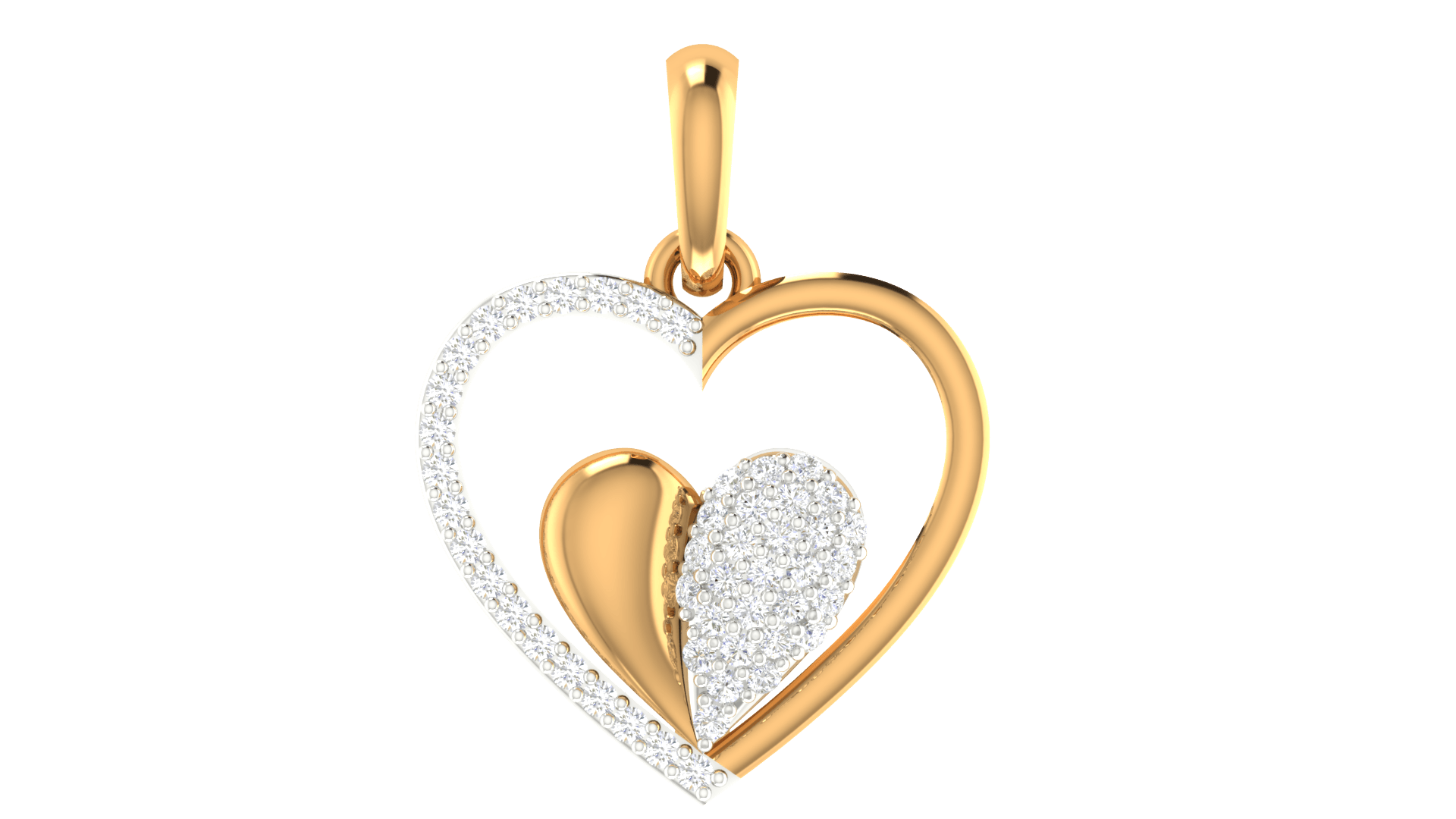 925 Sterling Silver Heart Connect Necklace – Auory