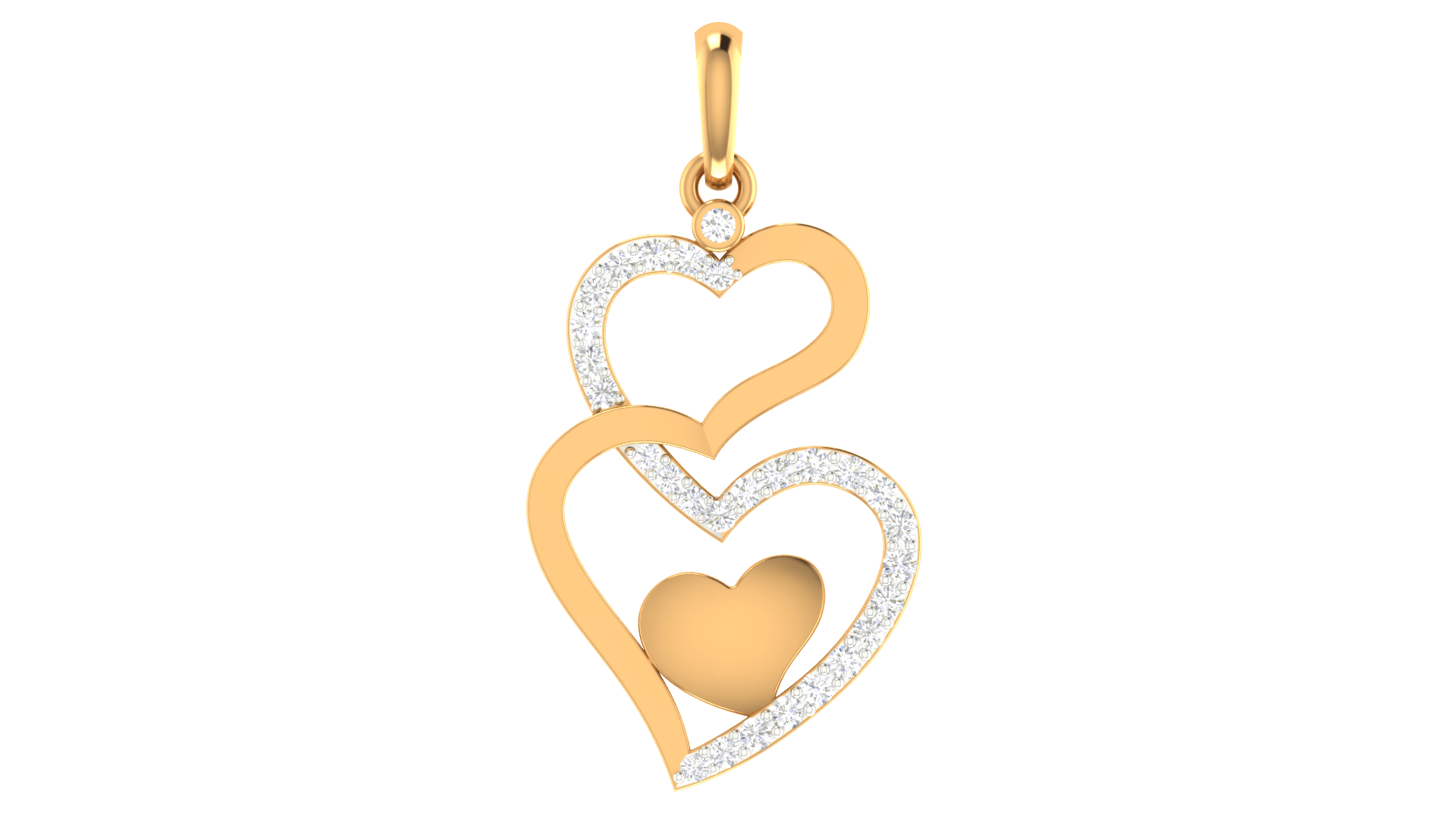 Auory 925 Sterling Silver Heart Pendant AUPH-18 - Auory
