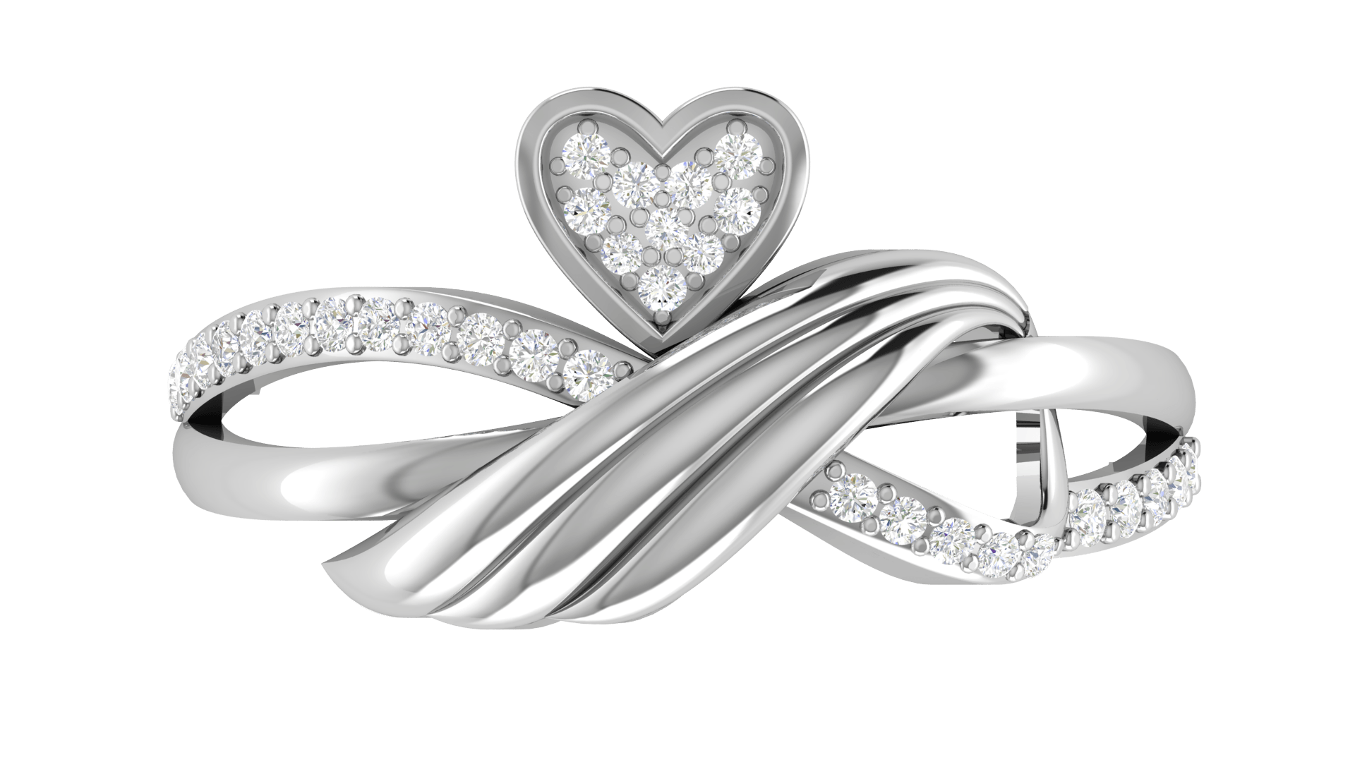 Auory 925 Sterling Silver Heart Ring AUPR-212 - Auory